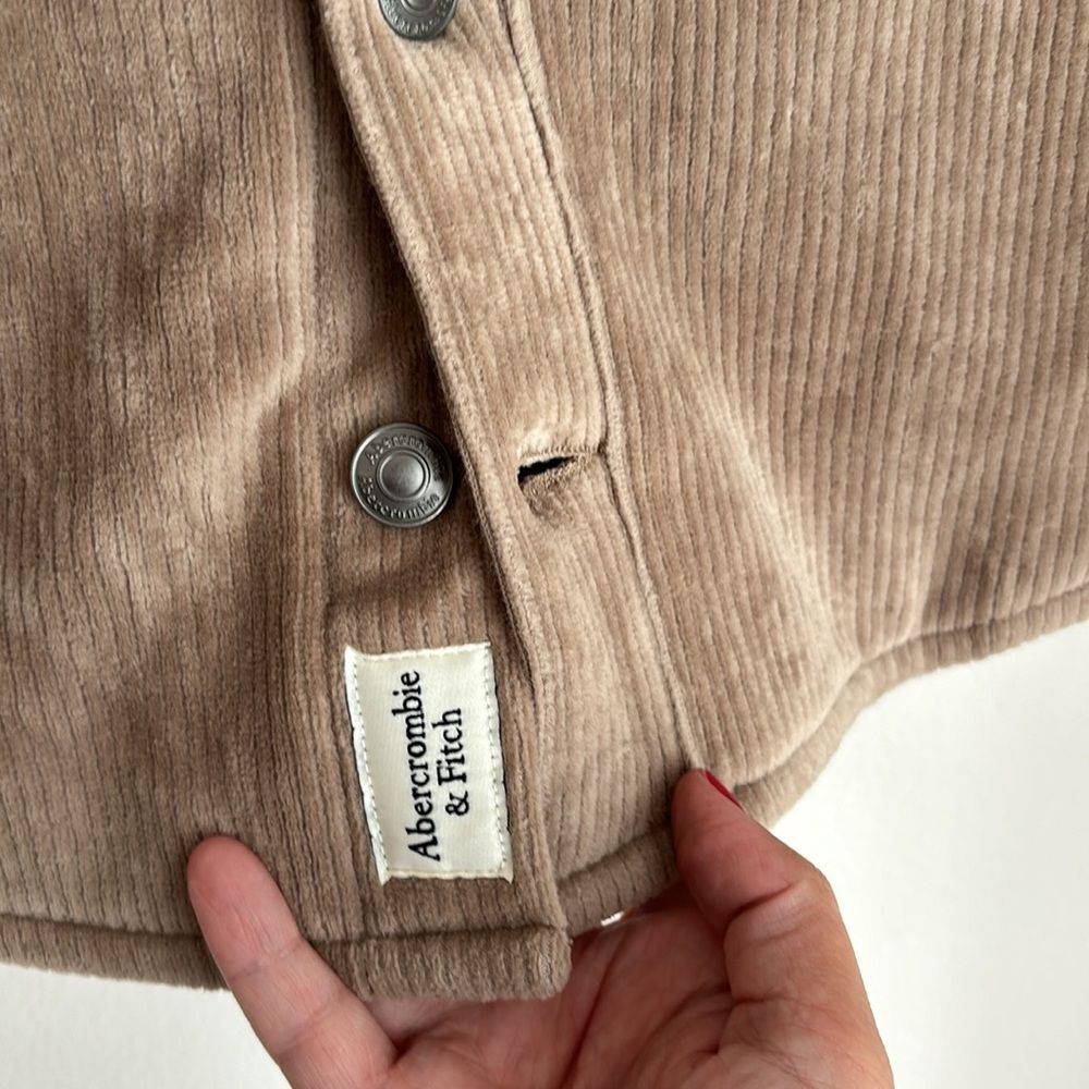 Abercrombie Kids Boys Corduroy jacket shacket long sleeve button down 5/6 NWT! - Picture 5 of 10